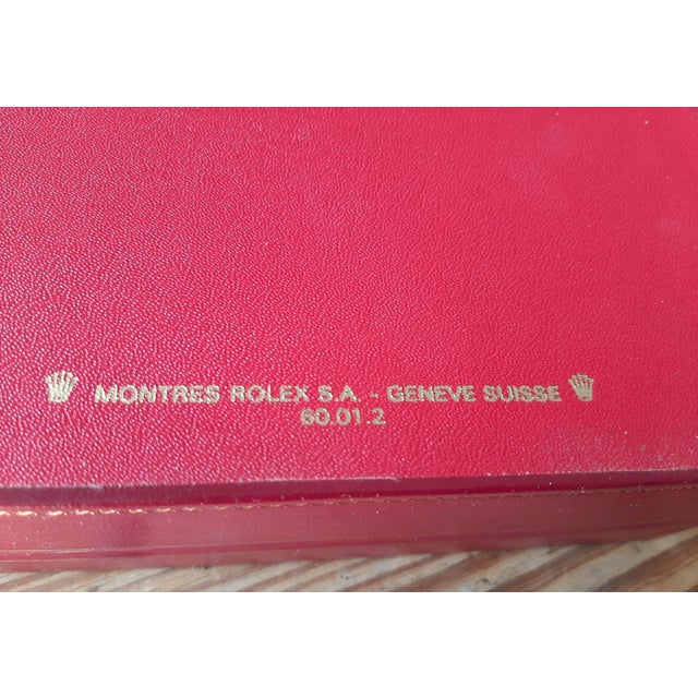 Vintage Presidential Rolex Watch Box With Tapestry For Sale - Image 12 of 16