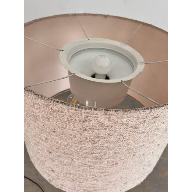 Chrome Floor Lamp with Fabric Shade from Staff For Sale - Image 3 of 11