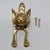 A charming vintage brass fox head door knocker with exceptional detail. Heavy, solid construction with a satisfying weight...