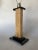1950s 1950s Wrapped Rattan Pole Lamp With Black Demi Base For Sale - Image 5 of 11