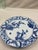 Antique beautiful blue and white pedestal plate manufactured by Creil et Montereau. This pedestal has a Japanese inspired...