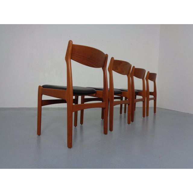 1960s Teak Dining Chairs by Erik Buch for Od Møbler, Denmark, 1960s, Set of 4 For Sale - Image 5 of 12