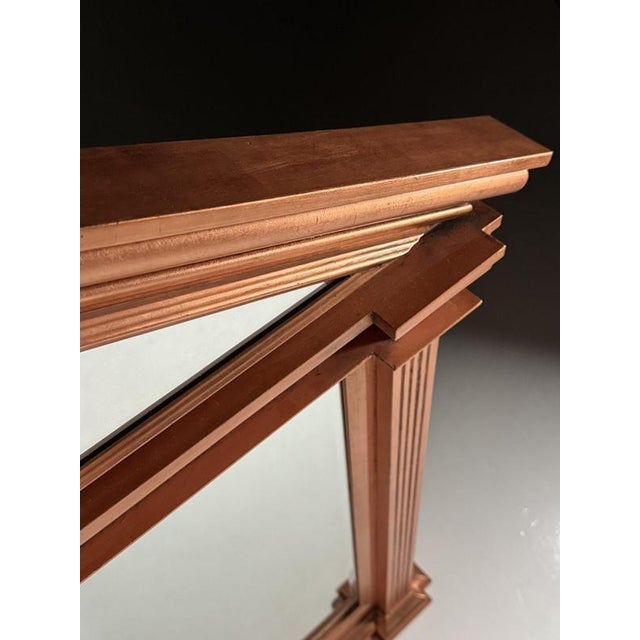 Neoclassical Mirror in Copper-Colored For Sale - Image 4 of 18