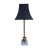 Vintage Twisted Brass and Marble Table Lamp For Sale