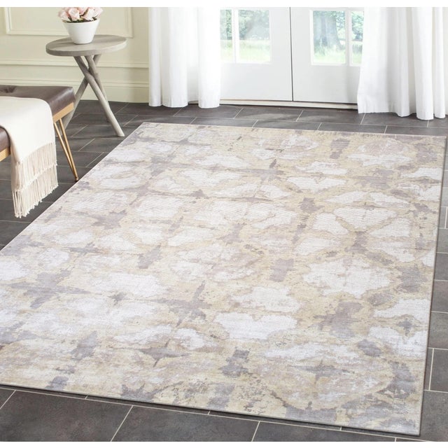 Pasargad Home Shibori Ivory Area Rug- 9' 0'' X 12' 0'' For Sale In New York - Image 6 of 6