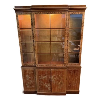 Vintage Drexel Heritage Et-Cetera China Cabinet/Breakfront For Sale