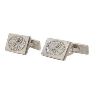 Vintage Georg Jensen Sterling Silver Cufflinks No. 59a - 2 Pieces For Sale