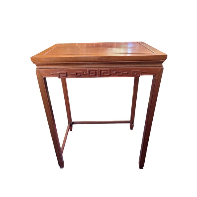 Wood 1950s Vintage Chinoiserie Asian Nesting Tables, Set of 4 For Sale - Image 7 of 11