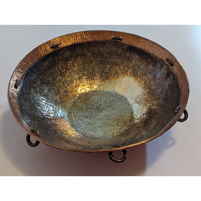 1980s 1980s Copper Plated Emilia Castillo Serving Bowl Set- 3 Pieces For Sale - Image 5 of 10