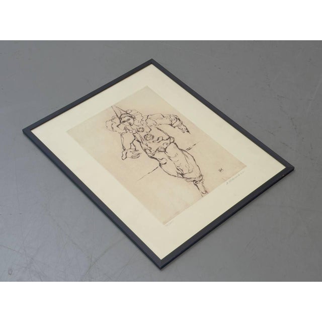 A. Hürlimann, Clown / Harlequin, 1970s, Wood & Paper For Sale - Image 5 of 15
