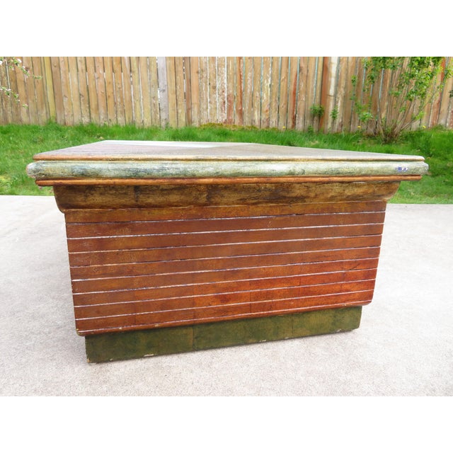 Post Modern Two-Sided Double Drawer Sculptural Textured Coffee Table ~ Brutalist Vintage Abstract Art ~ Modernsim For Sale - Image 10 of 18