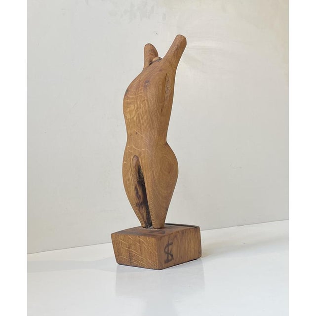 Folk Art Phallus Male Torso Sculpture in Carved Wood, 1970s For Sale - Image 11 of 11