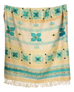 Spice Palette Embroidered Throw
