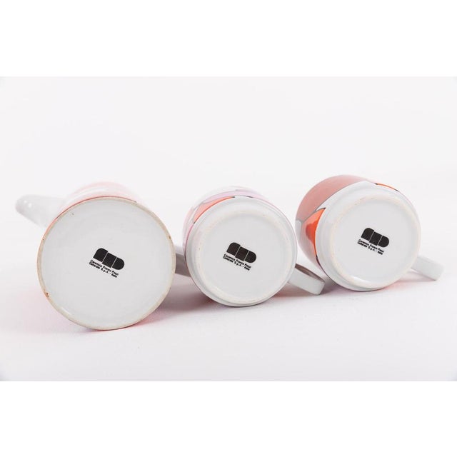 1970s Ceramic Coffee Set from Franco Pozzi, Set of 3 For Sale - Image 5 of 9