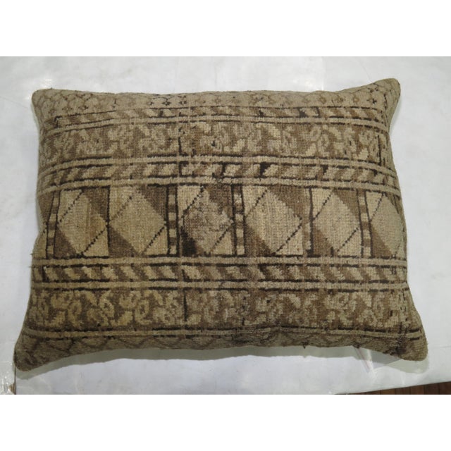 Tribal Antique Ersari Rug Floor Pillow For Sale - Image 4 of 5