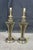 2 Art Deco Hollywood Regency Style Tapered Brass Buffet Table Lamps Pair For Sale - Image 6 of 16