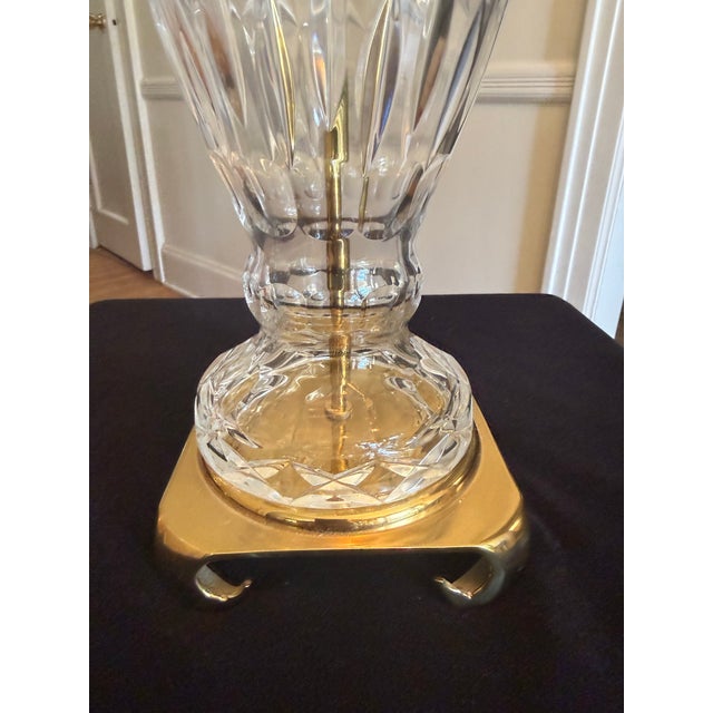Vintage Waterford Crystal Style Table Lamps - a Pair For Sale In New York - Image 6 of 9