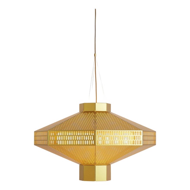 Golden Ma-Rock T Me Suspension Lamp by Jaime Hayson for Parachilna For Sale