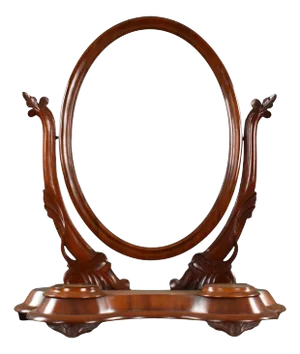 Victorian Mahogany Toilet Mirror, 1860