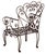 Vintage Wrought Iron Garden Chairs, Set/3 For Sale In Los Angeles - Image 6 of 12