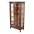 Berkey & Gay Antique Victorian Carved Oak Curved Glass Bookcase or Display Cabinet, Circa 1900 For Sale