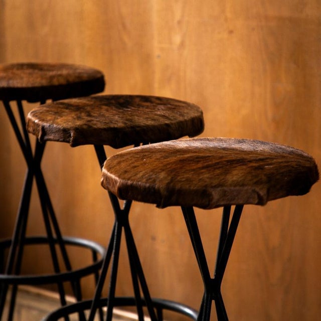 Thonet Bar Stools by Pierre Paulin for Thonet, 1950s, Set of 3 For Sale - Image 4 of 17