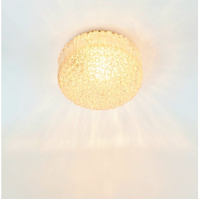 Metal 1970s Mid-Century Modern Amber Bubble Glass Wall Lights by Helena Tynell for Limburg - a Pair For Sale - Image 7 of 11