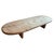 Andrianna Shamaris Mid Century Couture Teak Wood Oval Coffee Table For Sale - Image 15 of 18