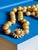 Kramer Vintage Peach Champagne Pearl Necklace With Sunburst Jeweled Clasp For Sale - Image 4 of 14