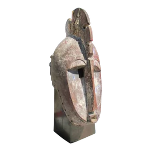 Antique African Fang Tribal Mask From Gabon, Cameroon