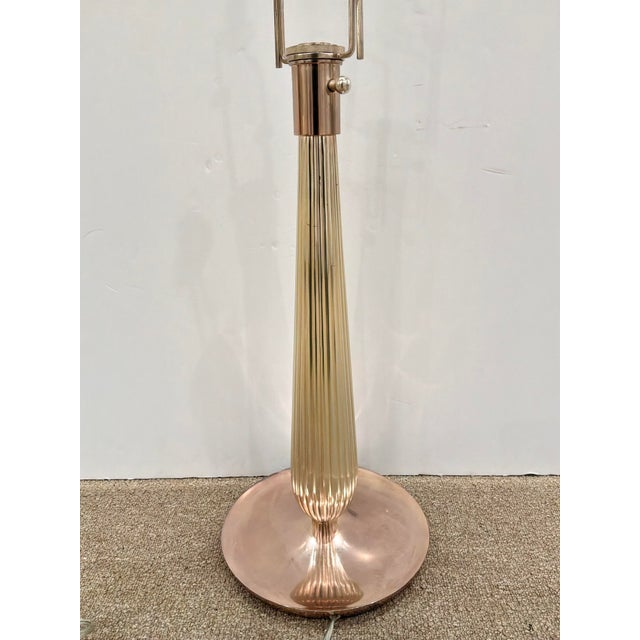 Barbara Barry Barbara Barry Art Deco Reeded Lamp For Sale - Image 4 of 4