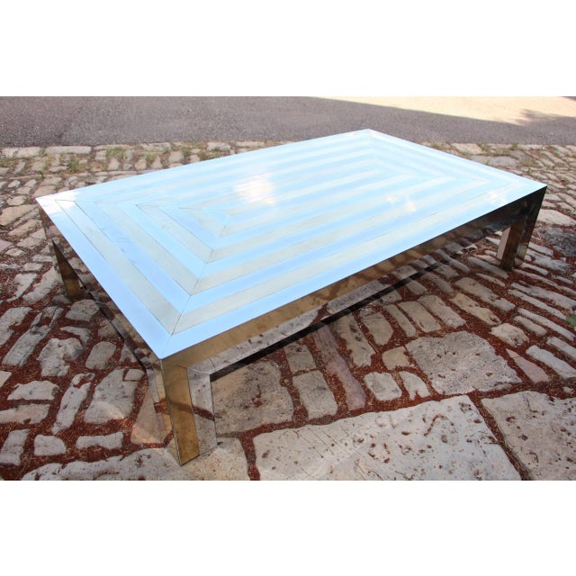 Maison Jansen Large Coffee Table by Maison Jansen, 1970s For Sale - Image 4 of 12