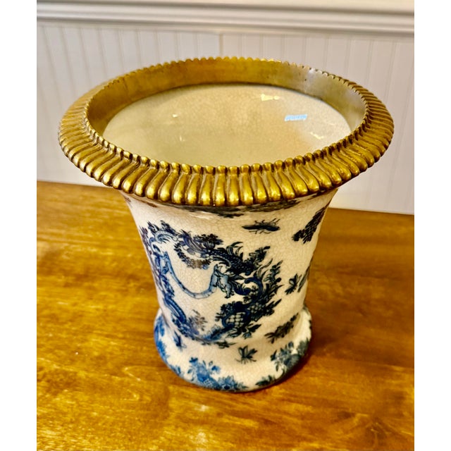 Late 20th Century United Wilson Juwc 1897 Chinoiserie Vase For Sale - Image 5 of 12