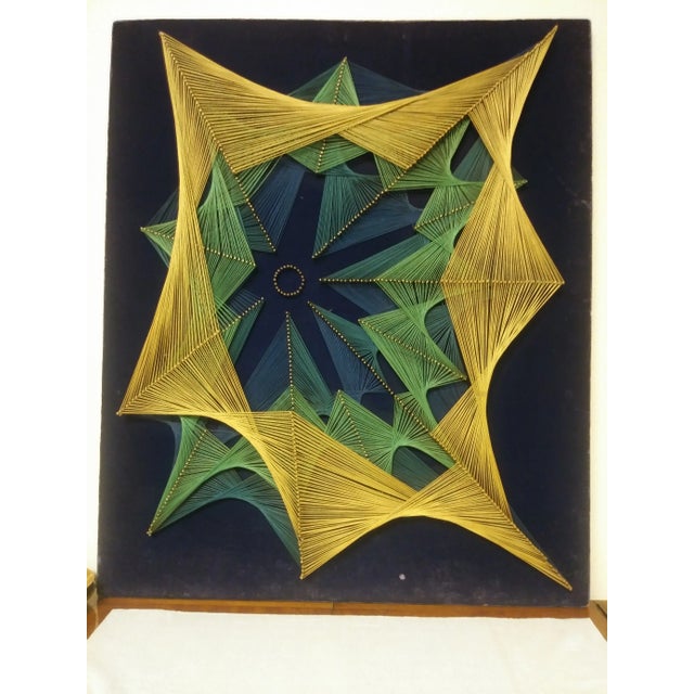 Large 1960s Vintage Symmography Mid Century String Art Piece For Sale - Image 13 of 13