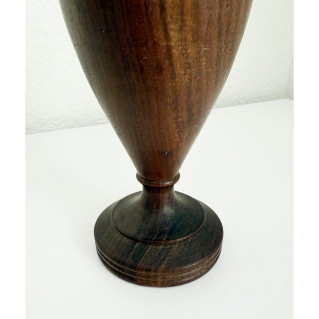 Art Deco Antique Art Deco Wood Treen Vase For Sale - Image 3 of 7