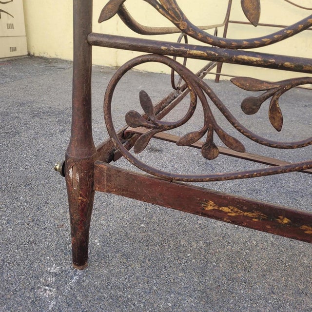 Genoese Bed in Painted Iron, 1800s For Sale - Image 15 of 18