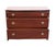 Mid 20th Century Huntley Furniture Solid Mahogany Traditional Duncan Phyfe Style 45" Three Drawer Chest 1830 For Sale - Image 5 of 14