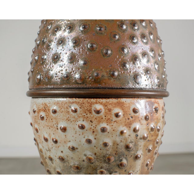 Midcentury Scandinavian Modern Mobach Style Pottery Floor Lamp For Sale - Image 14 of 17