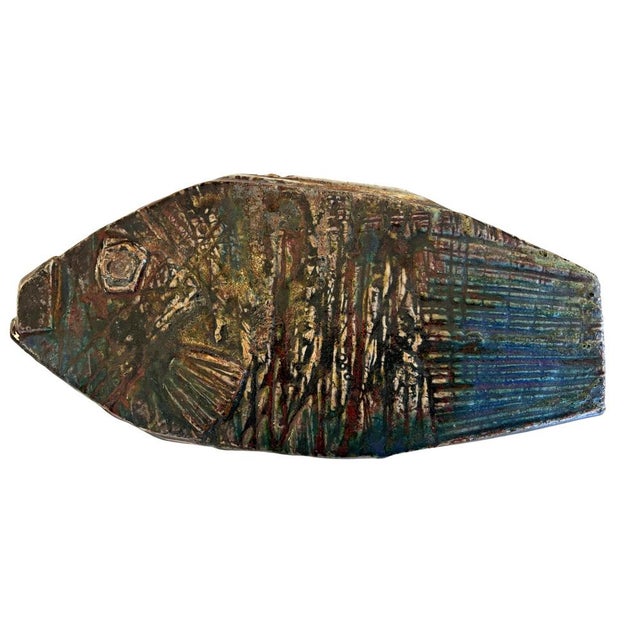 Black Fish Sculpture by Taisto Kaasinen for Arabia, 1970s For Sale - Image 8 of 8