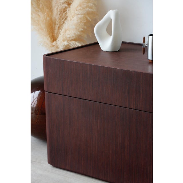 Vintage Italian Wenge Chest of Drawers, 1980s For Sale - Image 12 of 18