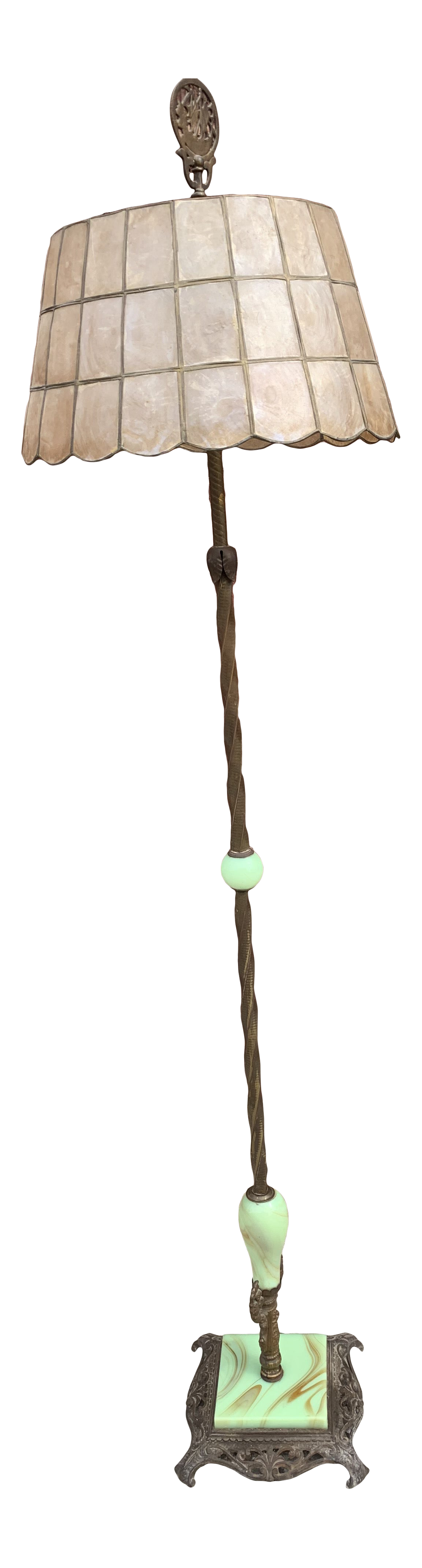 capiz shell table lamp