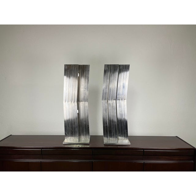 Salvatore Messina, Refractions, 1960s, Steel, Set of 2 For Sale - Image 9 of 9