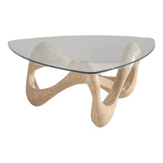 Coffee Table with Black Granite Stone Plate and Chrome-Plated Round Tube Legs by Peter Draenert for Draenert For Sale