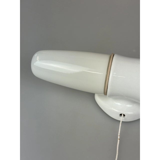 Glass Ceramic Wall or Ceiling Lamp by Wilhelm Wagenfeld for Lindner, 1950s For Sale - Image 7 of 18
