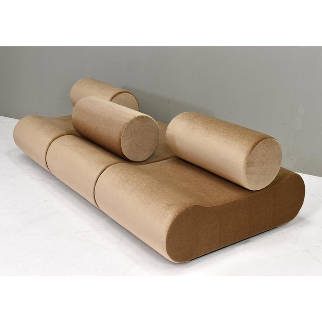 Corbi Sofa for Cor in New Mohair Upholstery by Klaus Uredat for Cor, Germany, 1969, Set of 3 For Sale - Image 4 of 18