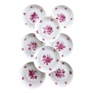 French Porcelain Service by Foency en Berry Lourioux, Set of 12 For Sale