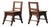 Modernist Oak Chairs, France, 1940s, Set of 2 For Sale