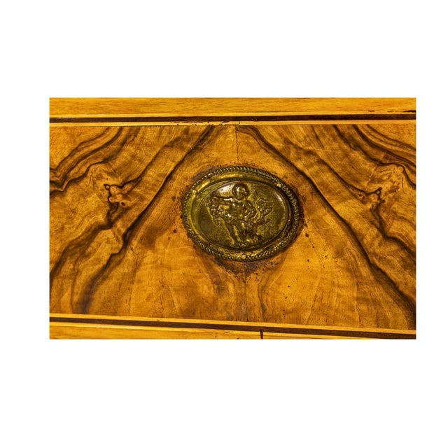 18th Century Louis XVI Burl Walnut Commode For Sale - Image 4 of 4