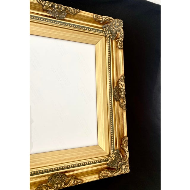 Vintage Exquistely Elgant Ornate Gold Gilt Style Wood Picture Frame - Fits 8x10 For Sale - Image 14 of 17