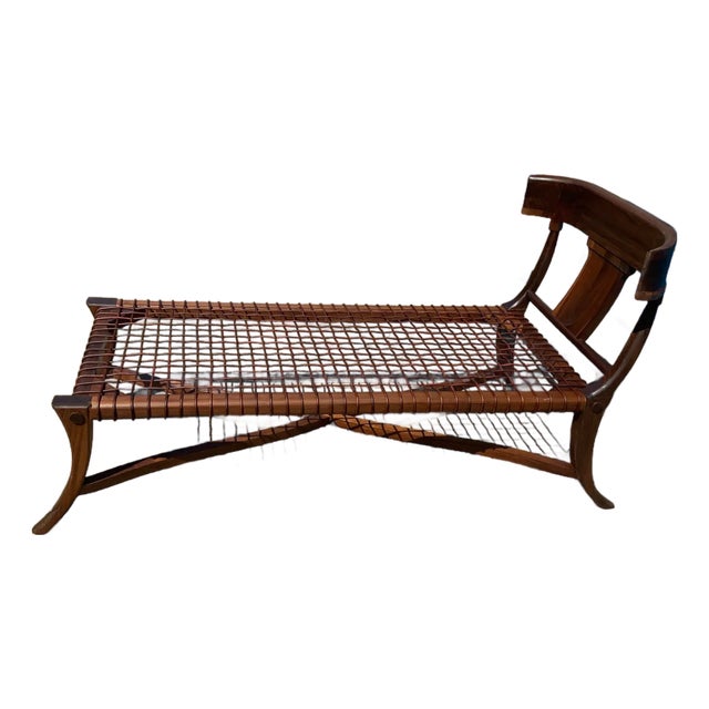 t.h. Robsjohn-Gibbings Klismos Style Solid Walnut Bench For Sale